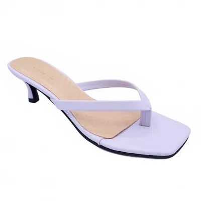 All Black Saint Kitts Heel In Purple
