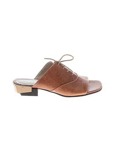 Pre-owned All Black Sandals In Brown