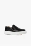 All Black Unisex Pindot Sneak Loafer In Black In Black