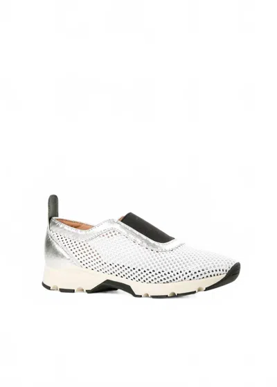 All Black Women's Amazing Combo Sneaker In White / Silver