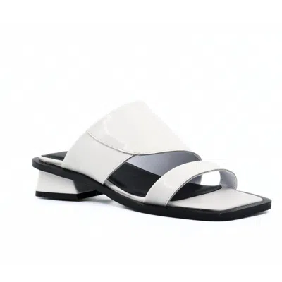 All Black Women's Angle Mule In White