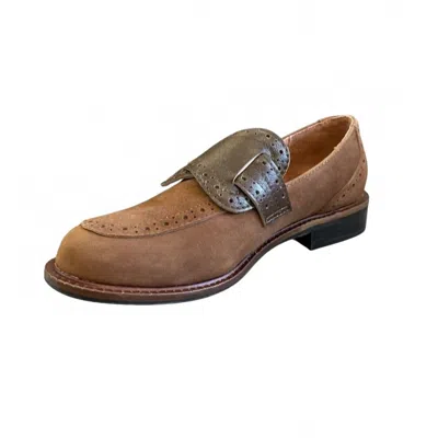 All Black Women's Belted Kid Loafer In Brown