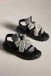 All Black Women's The Amazing Lace Sandal In Black In Black
