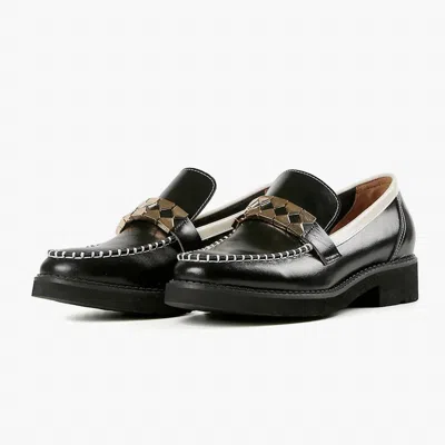 All Black Women's Clip & Stitch Loafers In Black