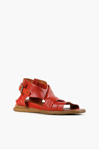All Black Women's Cross And Band Sandals In Red