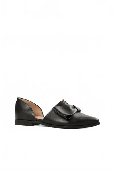 All Black Women's D'orsay Flats In Black
