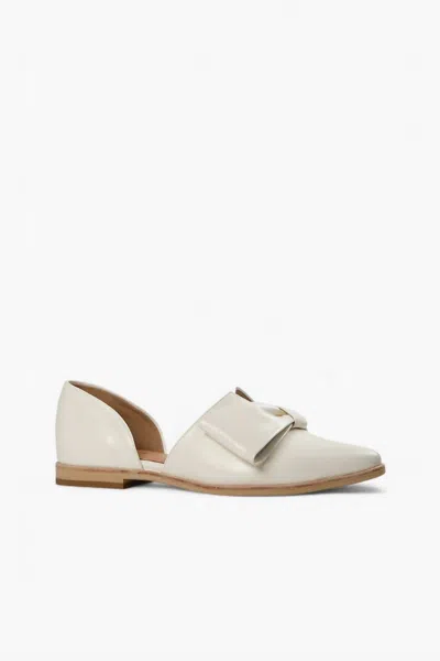 All Black Women's D'orsay Flats In Cream In White