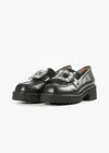 All Black Women's Elton Lugg Loafer In Black In Black