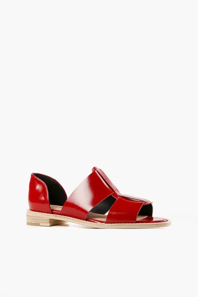 All Black Women's Fishy D'orsay Sandal In Red