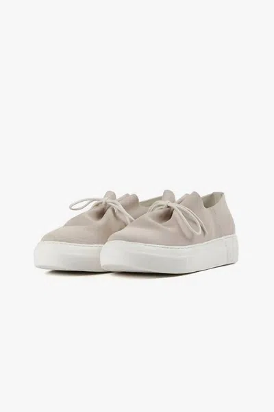 All Black Women's Gathered Sneak Sneaker Shoes In Taupe In Grey