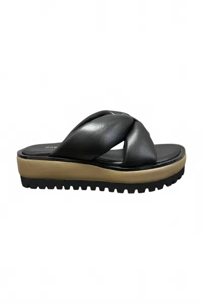 All Black Women's Geisha Sandal In Black Green