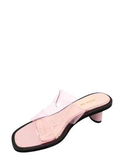 All Black Women's H Mule Sandals In Pink
