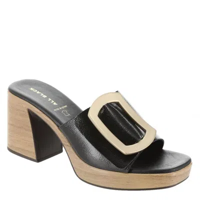 All Black Women's Hi Elegante Heel Shoe In Black
