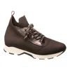 All Black Women's Lace Up Shoes In Black In Brown