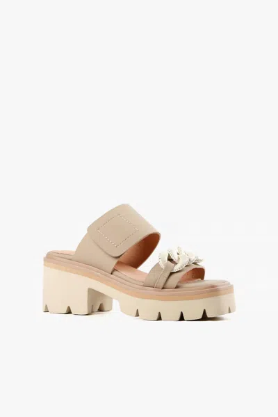 All Black Women's Link & Lugg Vel Sandal In Taupe In Neutral