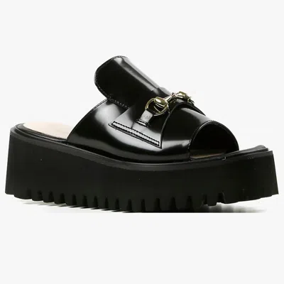 All Black Women's Link Flatform Sandal In Black