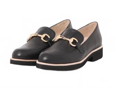 All Black Women's Link Loafer In Black