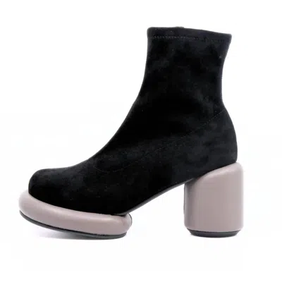 All Black Women's Mod Stretch Bootie In Grey In Black