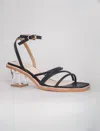 All Black Women's Ms. Glamour Sandal In Black In Black