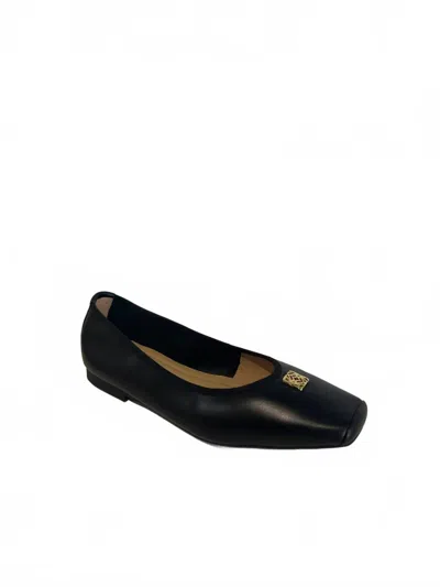 All Black Women's Nu Blunt Ballet Flat In Black