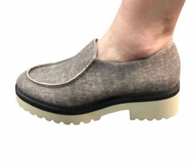 All Black Women's Printed Loafer In Coffee In Gray