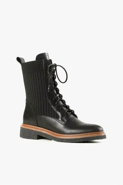 All Black Women's Sock Camper Boots In Black