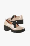 All Black Women's Tap And Lug Loafer In Beige In Multi