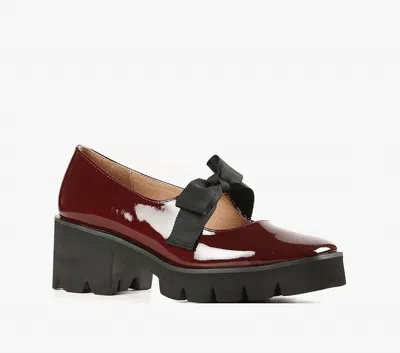 All Black Women's Tap And Lugg Loafers In Wine In Burgundy