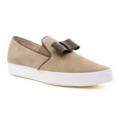 All Black Women's Tux Slip-on Sneakers In Taupe In Brown