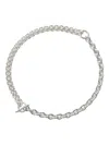 All Blues Double-chain Necklace In Metallic