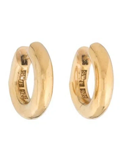 Pre-owned All Blues Round Small Huggie Earring In Multicolor