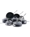 All-clad Ha1 Expert Hard Anodized Nonstick 13-piece Cookware Set In Black