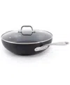 All-clad Ha1 Expert Cookware Nonstick 12" Chef's Pan With Lid In Black