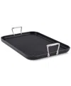 All-clad Ha1 Expert Cookware Nonstick 13" X 20" Double-burner Grill In Black