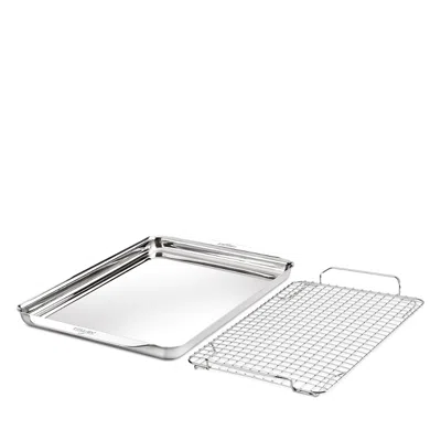 All-clad Half Sheet Baking Pan & Rack Set In Metallic