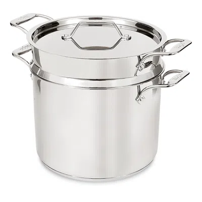 All-clad Simply Strain Stainless Steel 12 Quart Multipot With Insert