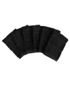 All-clad Solid Woven Dish Cloth, Set Of 6 In Black