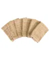 All-clad Solid Woven Dish Cloth, Set Of 6 In Cappuccino