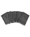 All-clad Solid Woven Dish Cloth, Set Of 6 In Pewter