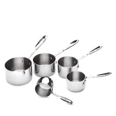 All-clad All Clad Stainless Steel 5 Piece Measuring Cup Set In Silver