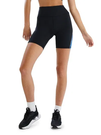 All Fenix Reflex Contrast Stripe Active Shorts In Black Cobalt