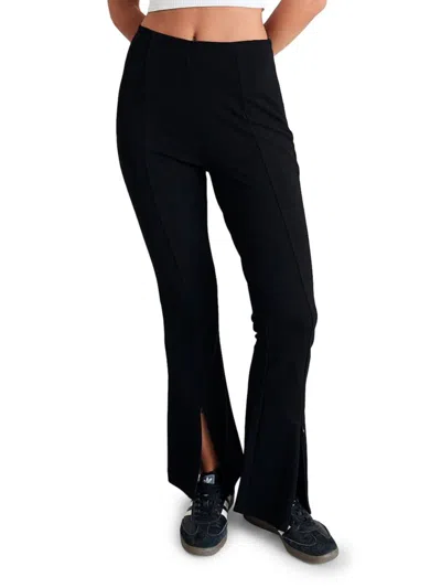 All Fenix Stretch Split Flare Pants In Black