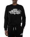 All Good Things Are Welcome Here Men's Highly Cultivated Crewneck Sweatshirt In Black