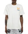 All Good Things Are Welcome Here Men's Palm Fly Graphic T-shirt In White