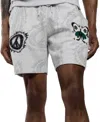All Good Things Are Welcome Here Men's Peace Sign Of Mind Cotton Shorts In Gray