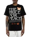 All Good Things Are Welcome Here Men's Price For Peace Graphic T-shirt In Black