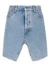 All In Asymmetric Denim Skirt