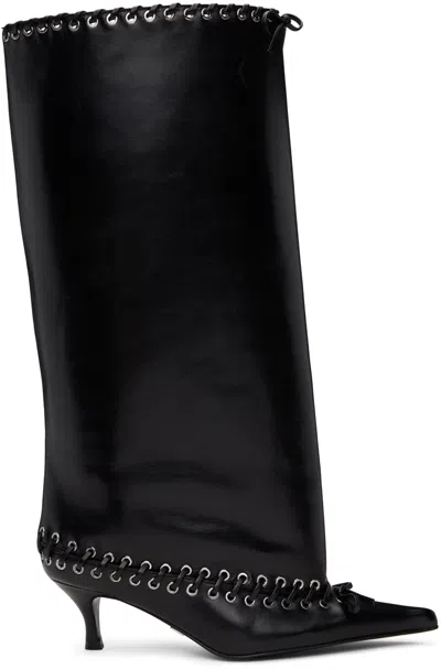All In Black Level Boots In Nappa Black