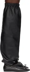 All In Black Level Flat Thigh High Tall Boots