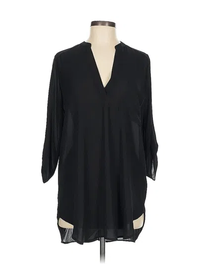 Pre-owned All In Favor 3/4 Sleeve Blouse In Black